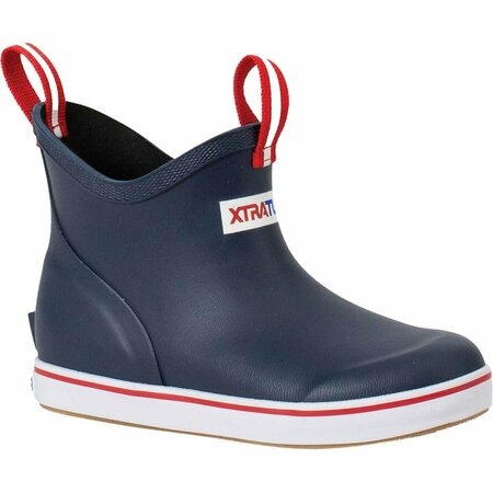 XTRATUF Kids' Ankle Deck Boot, NAVY BLUE, M, Size 6 XKAB200